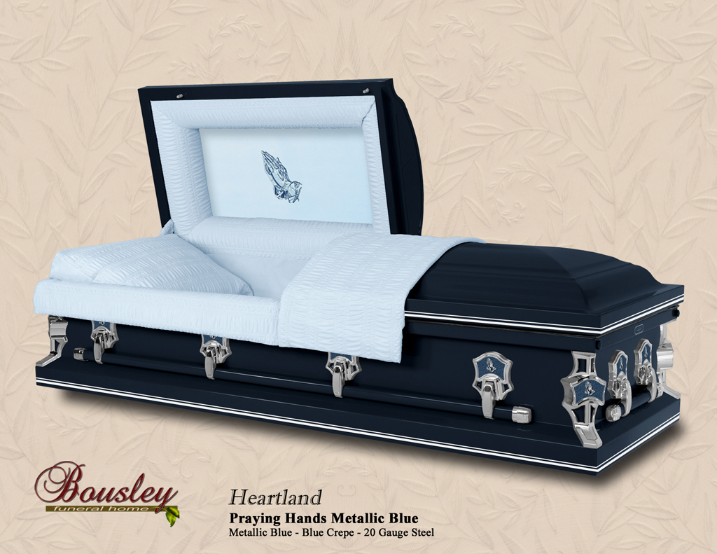 Heartland Metallic Blue Praying Hands